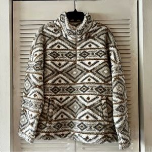 Rosemontv& State Fuzzy Fleece Pullover